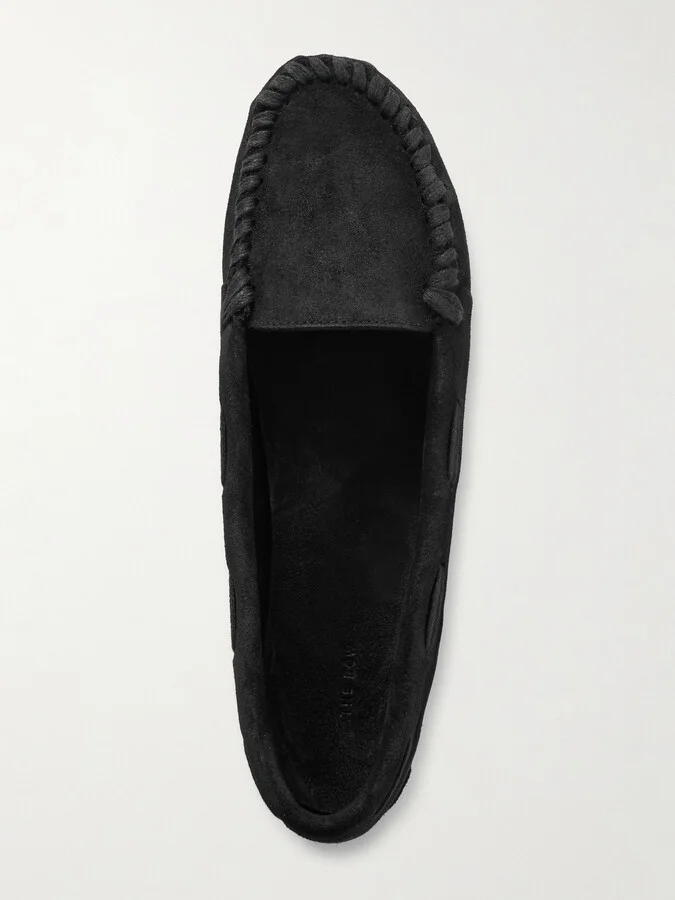 The Row - Mabel Suede Loafers - Black - Image 5