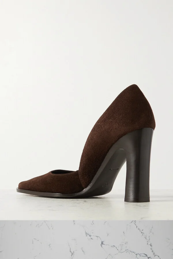 The Row - Mae Suede Pumps - Brown - Image 3