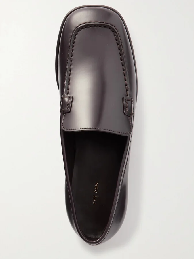 The Row - Mensy Leather Loafers - Brown - Image 5