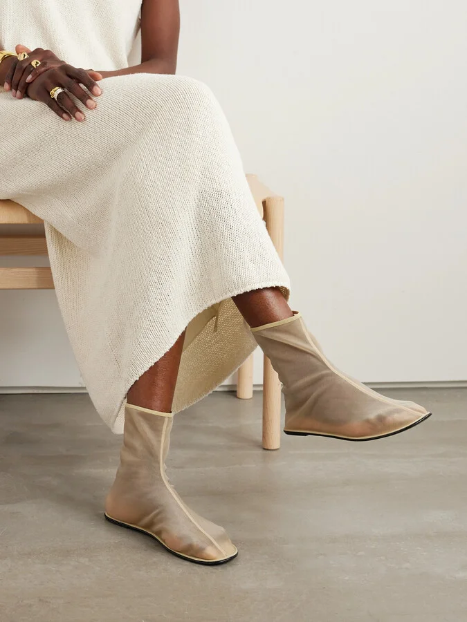 The Row - Mesh Sock Boots - Neutrals - Image 2