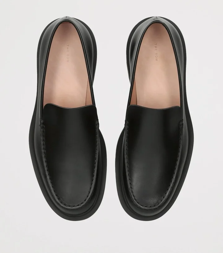 The Row Nic Leather Loafers - Image 4