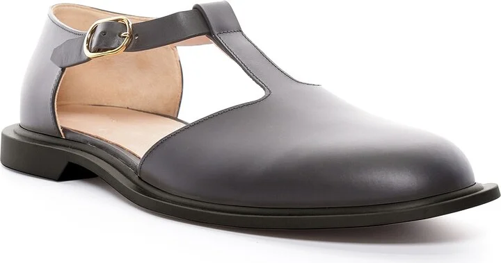 The Row Nic T-Strap flat in Black - Image 2