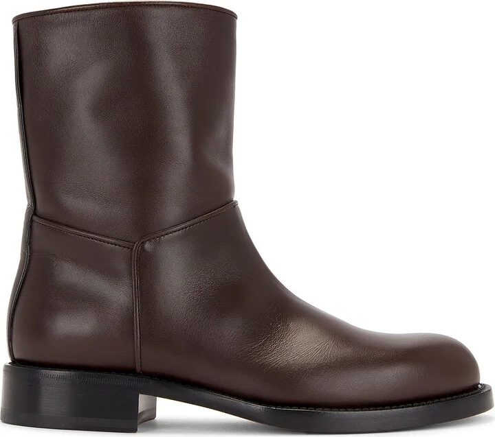 The Row Nobilis Ankle Boot in Chocolate