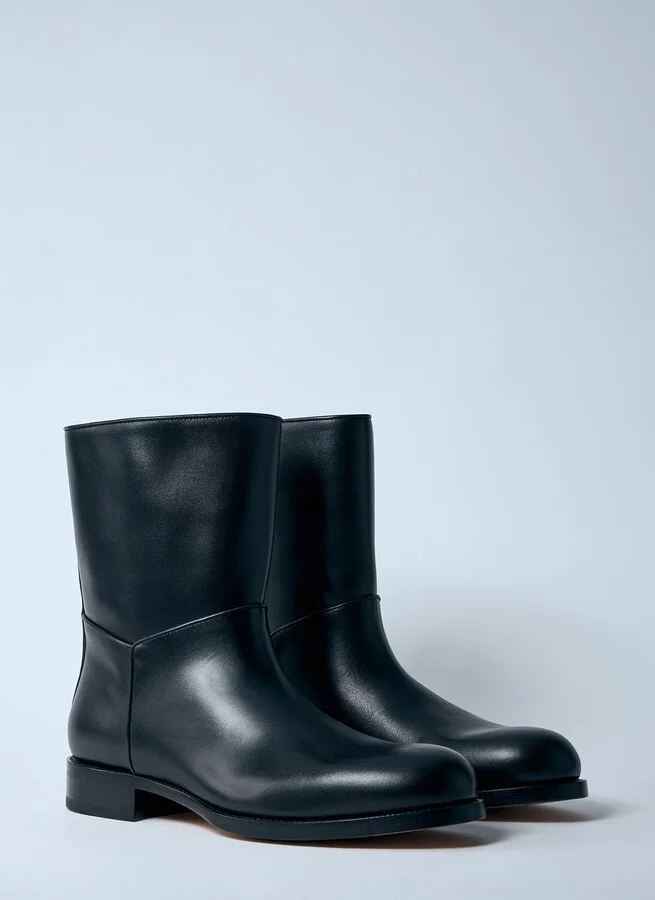 The Row Nobilis Leather Boots - Man Boots Black Eu - 41 - Image 2