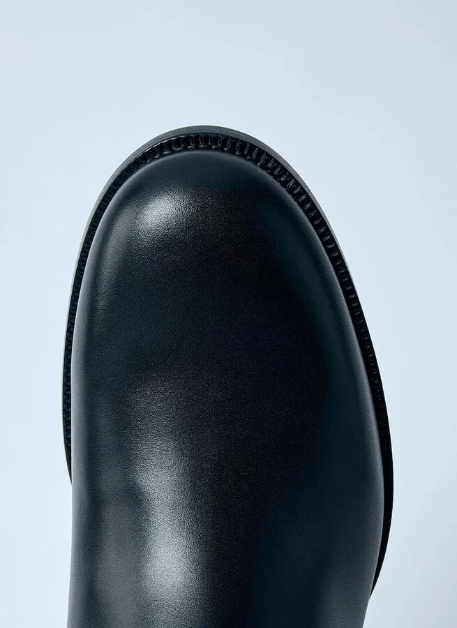 The Row Nobilis Leather Boots - Man Boots Black Eu - 41 - Image 5