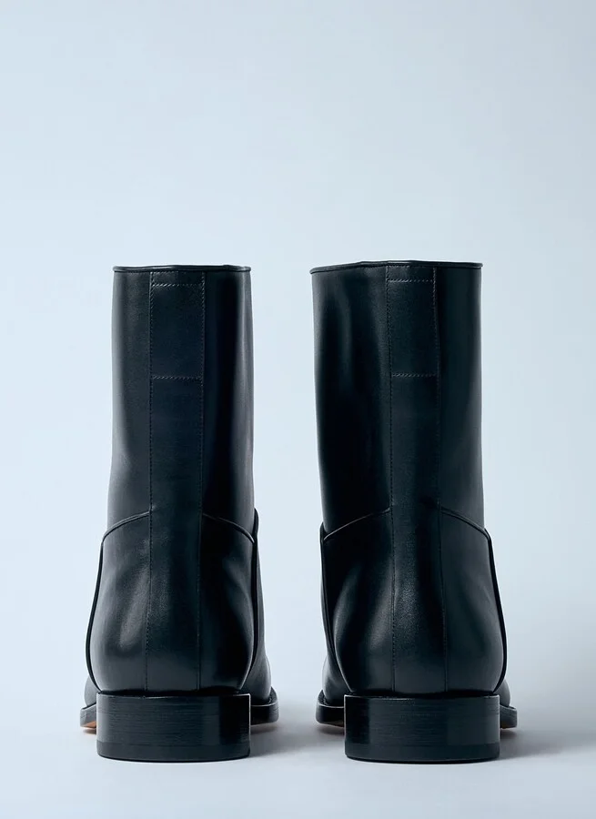 The Row Nobilis Leather Boots - Man Boots Black Eu - 41 - Image 6