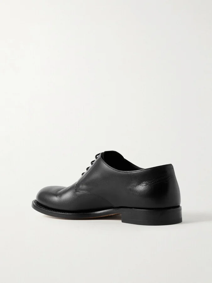 The Row - Novus Leather Derby Shoes - Black - Image 3