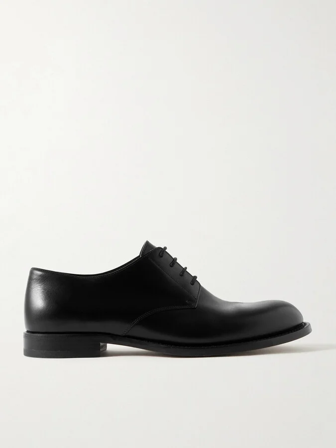 The Row - Novus Leather Derby Shoes - Black