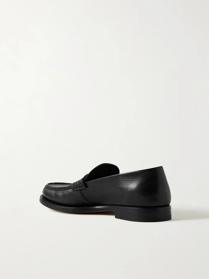 The Row - Novus Leather Loafers - Black - Image 2