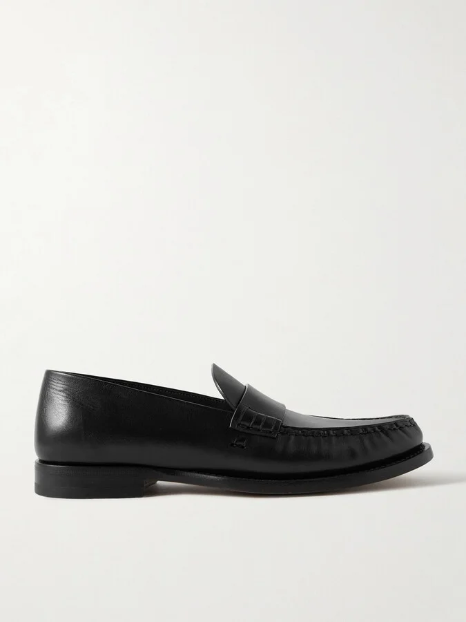 The Row - Novus Leather Loafers - Black