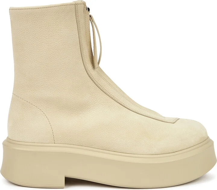 The Row Nubuck Ankle Boots