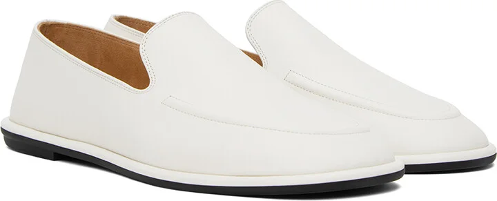 The Row Off-White Canal Loafers - Image 4
