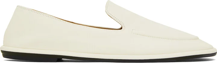 The Row Off-White Canal Loafers