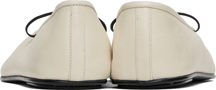 The Row Off-White Elastic Ballerina Flats - Image 2