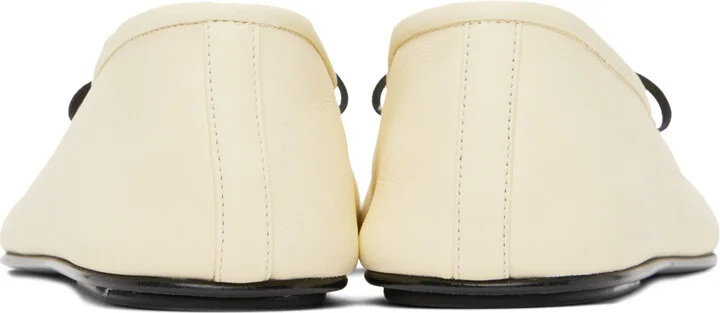 The Row Off-White Elastic Ballerina Flats - Image 2