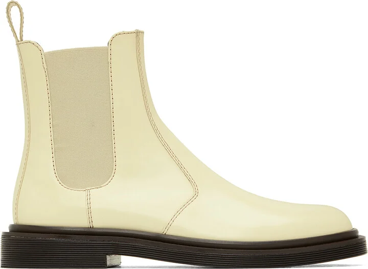 The Row Off-White Elastic Ranger Boots