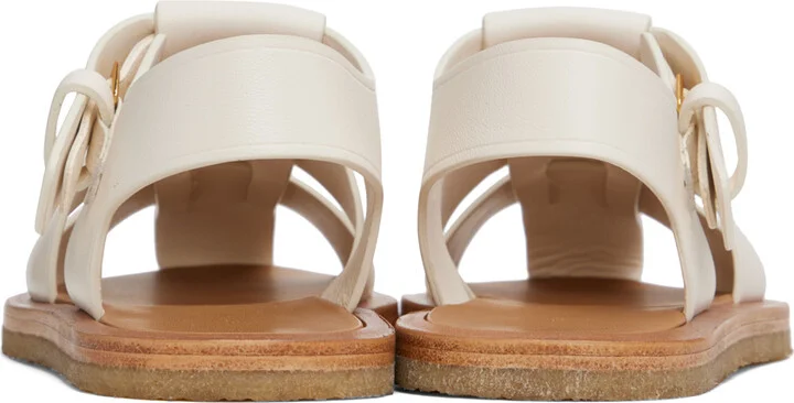 The Row Off-White Fisherman Sandals - Image 2