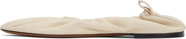The Row Off-White Glove Ballerina Flats - Image 3