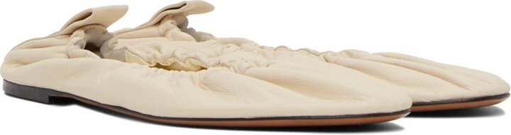 The Row Off-White Glove Ballerina Flats - Image 4