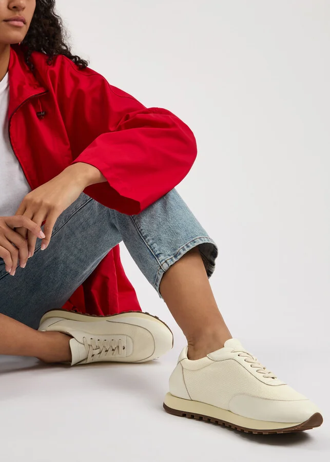 The Row Owen Panelled Mesh-knit Sneakers - Image 5