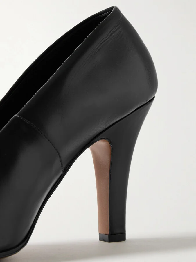 The Row - Prudens Leather Pumps - Black - Image 4