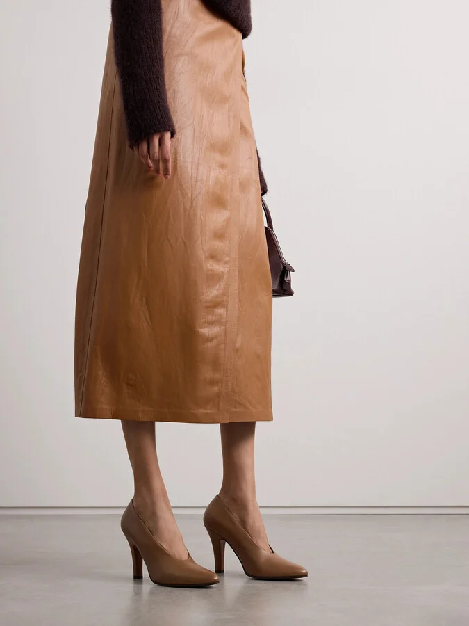 The Row - Prudens Leather Pumps - Brown - Image 2