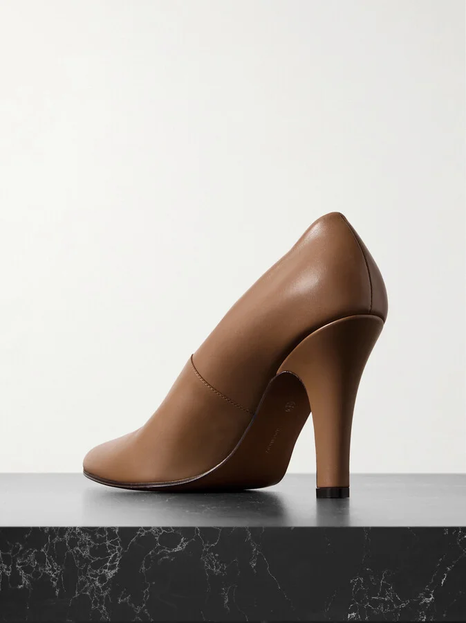 The Row - Prudens Leather Pumps - Brown - Image 3