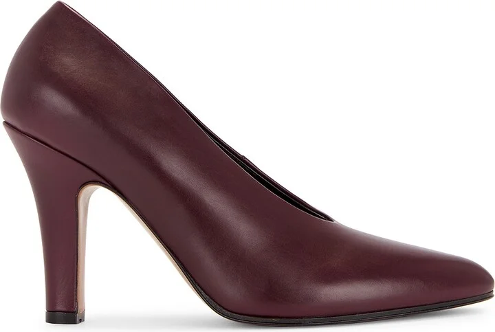 The Row Prudens Pump in Burgundy