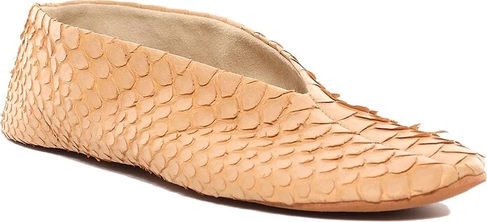 The Row Python Stella Slipper in Tan - Image 2