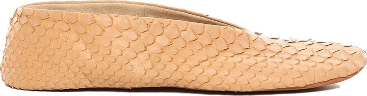 The Row Python Stella Slipper in Tan