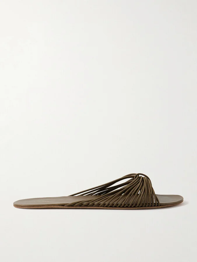 The Row - Sara Cord Slides - Green