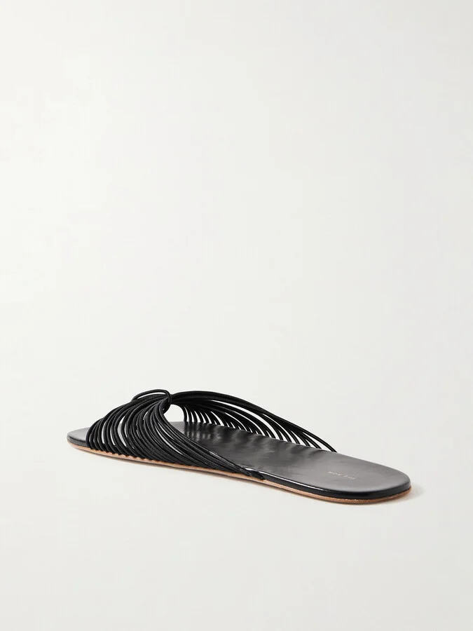 The Row - Sara Stretch Slides - Black - Image 3