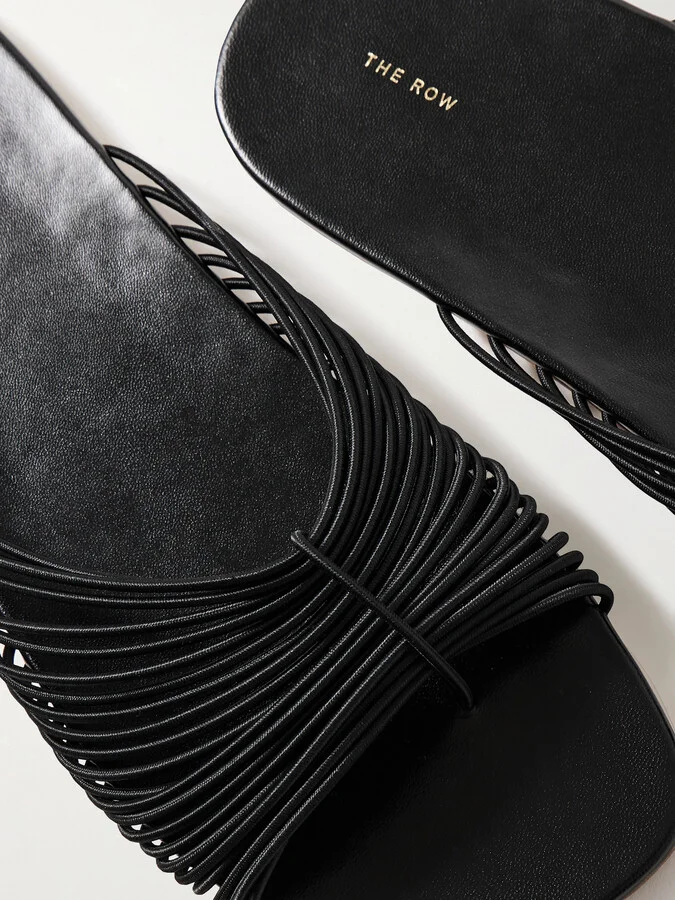 The Row - Sara Stretch Slides - Black - Image 4