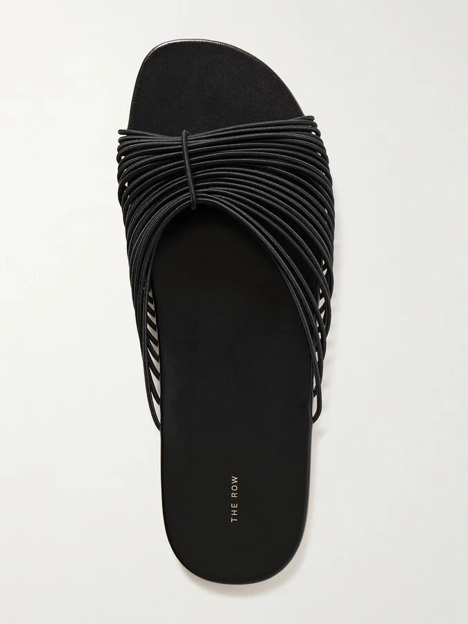 The Row - Sara Stretch Slides - Black - Image 5