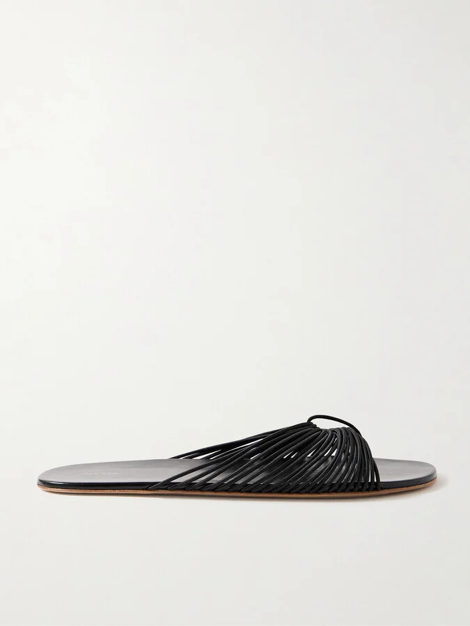 The Row - Sara Stretch Slides - Black