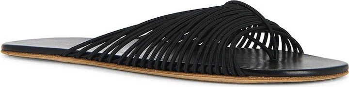 The Row Sara Thong Slide in Black - Image 2