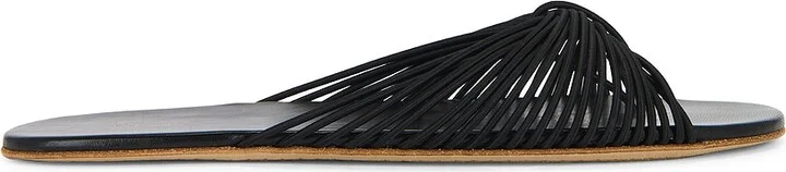 The Row Sara Thong Slide in Black