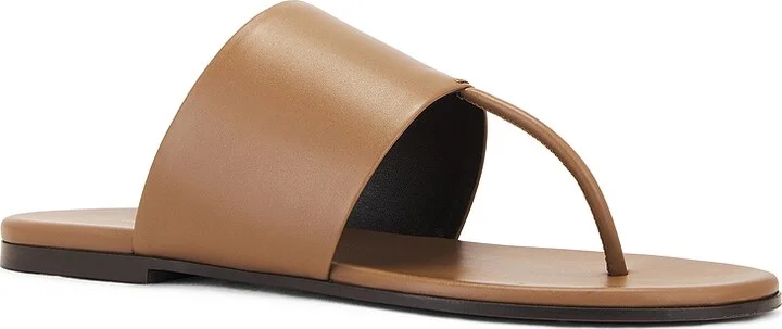 The Row Signum Flat Sandal in Tan - Image 2