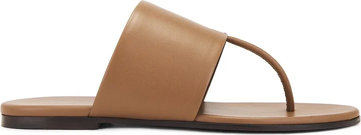 The Row Signum Flat Sandal in Tan