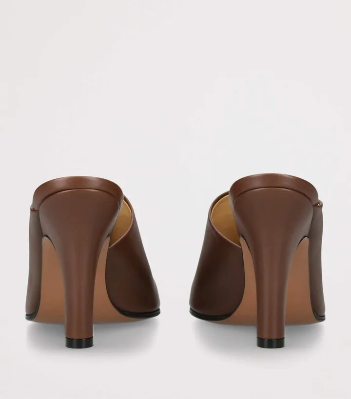 The Row Signum Leather Heeled Mules - Image 2