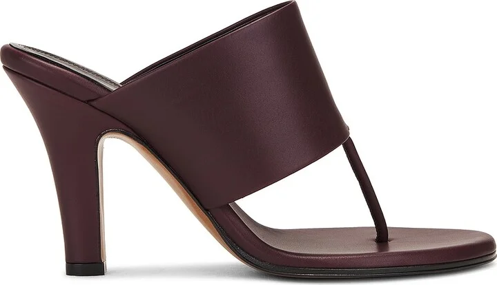 The Row Signum Sandal in Burgundy