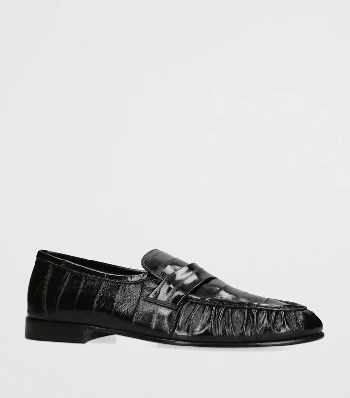 The Row Soft Fish Skin Loafers - Image 3