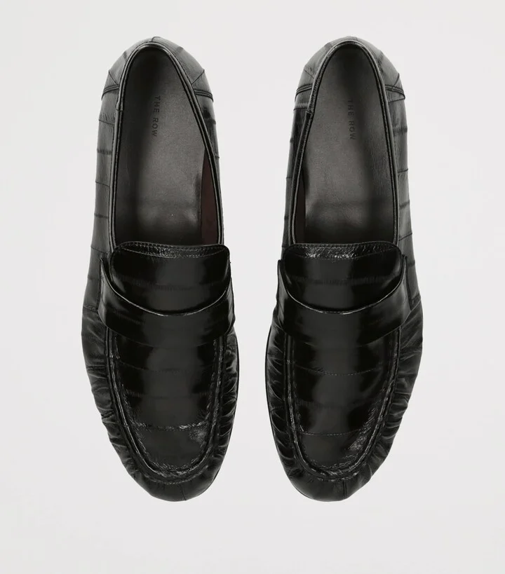 The Row Soft Fish Skin Loafers - Image 4