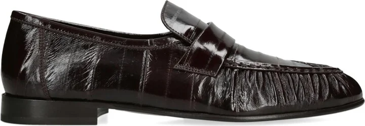 The Row Soft Fish Skin Loafers