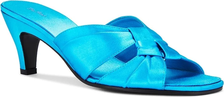 The Row Soft Knot Mule Sandal in Blue - Image 2