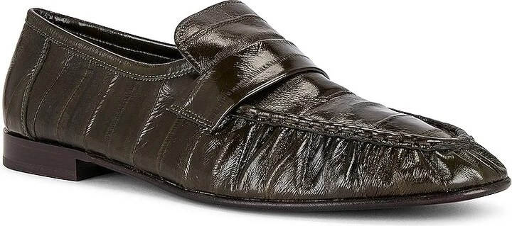 The Row Soft Loafer in Olive - Image 2