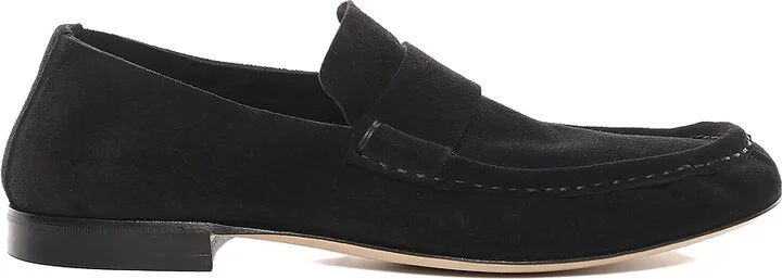 The Row Soft Mocassin in Black