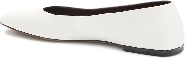 The Row Square Grained-leather Ballet Flats - Image 2