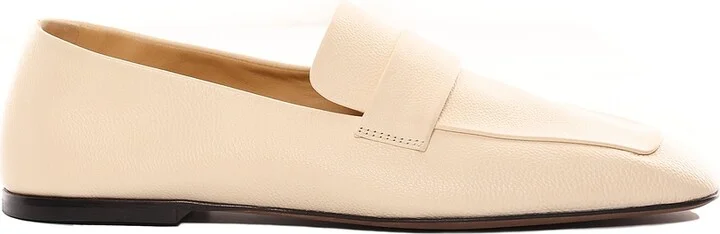 The Row Square Loafer in Cream