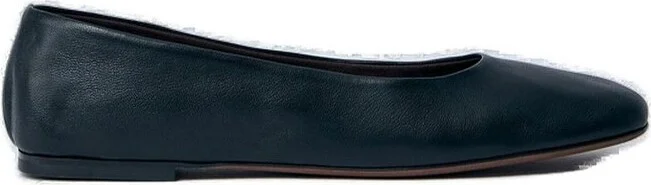 The Row Square Toe Slip-On Ballet Flats